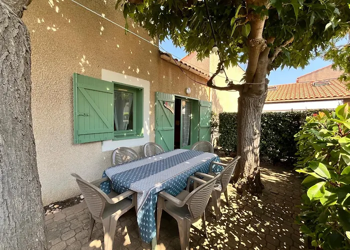 Willa 300m De La Plage, Adorable Maison Sud 2 5 Couchages Terrasse Ombragee Parking Lrhp14 Portiragnes